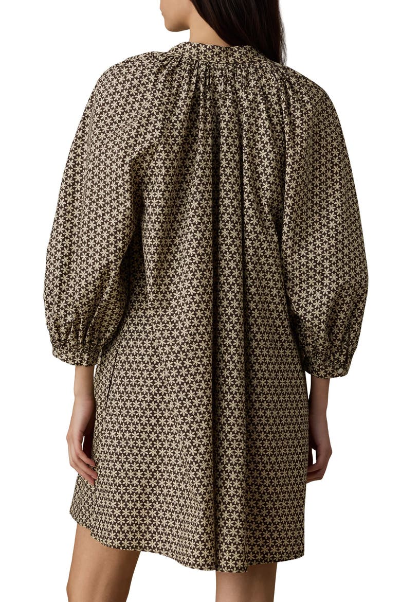 Kaia Coastal Organic Cotton Poplin Minidress, Alternate, color, BLOOM TRAIL FLORAL