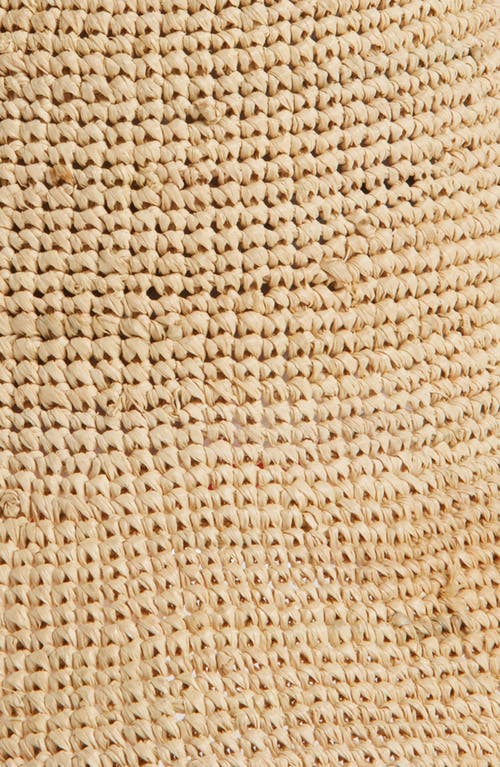 Rag & Bone Jade Packable Raffia Straw Bucket Hat In Natural