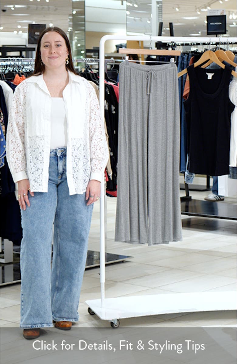 Dream Rib Wide Leg Pants, sales video thumbnail