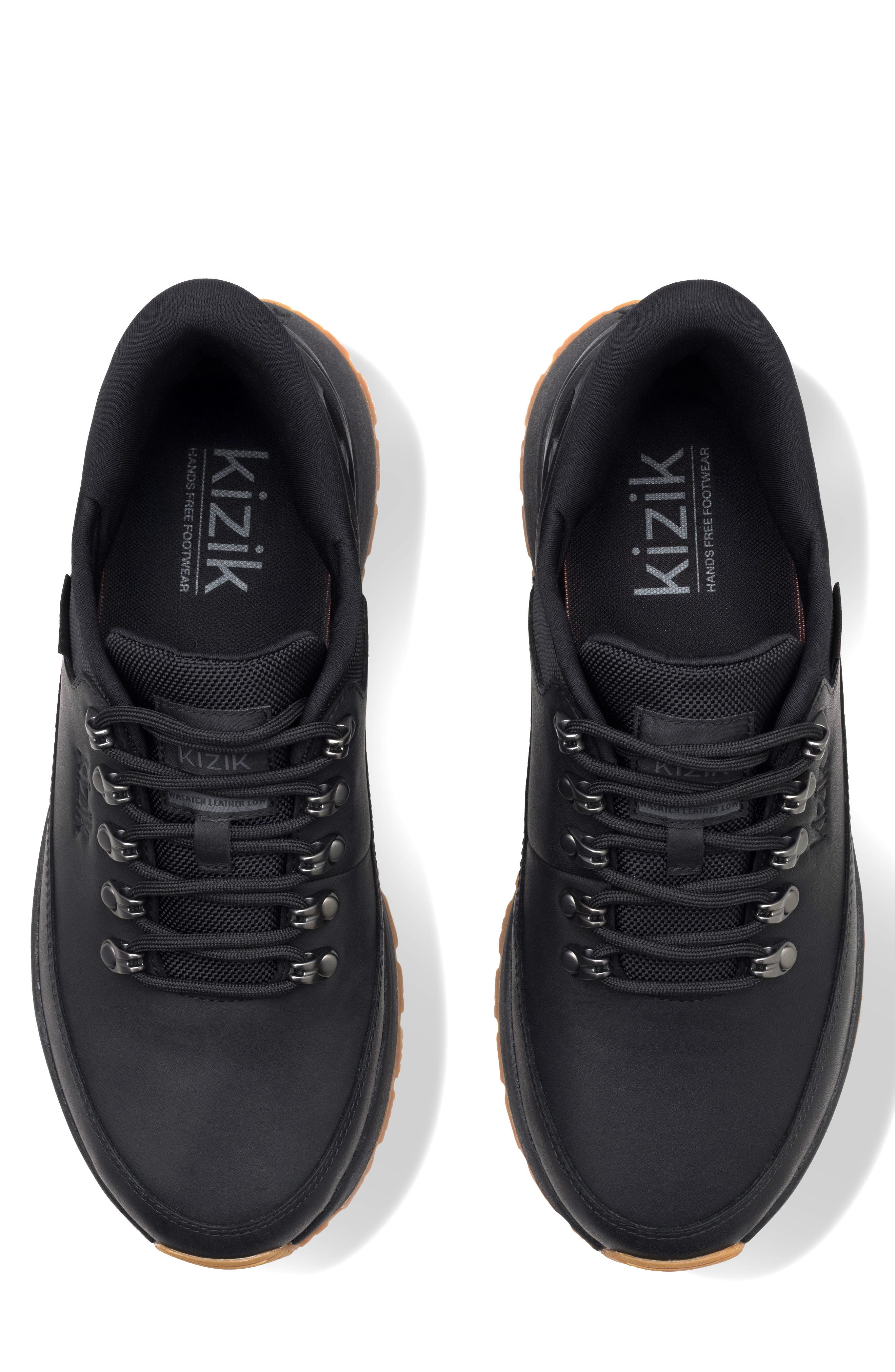 Wasatch Leather Hands-Free Sneaker, Alternate, color, BLACKOUT