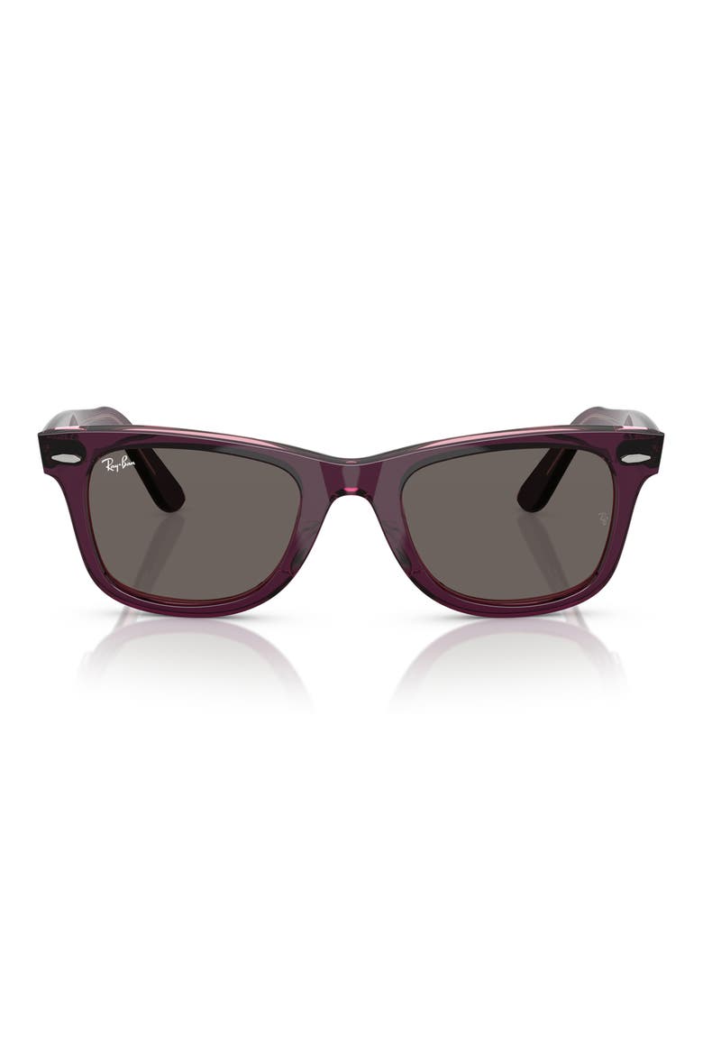 Classic Wayfarer 50mm Sunglasses, Main, color, VIOLET PINK / DARK GREY