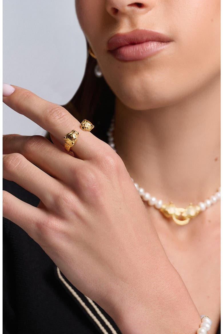 Panther Ring, Alternate, color, Gold