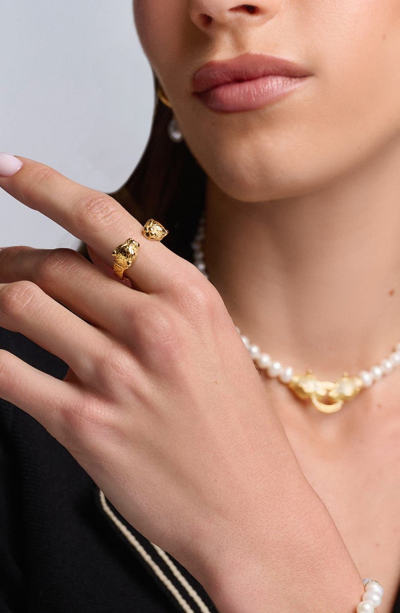 Nialaya Panther Ring, Alternate, color, Gold