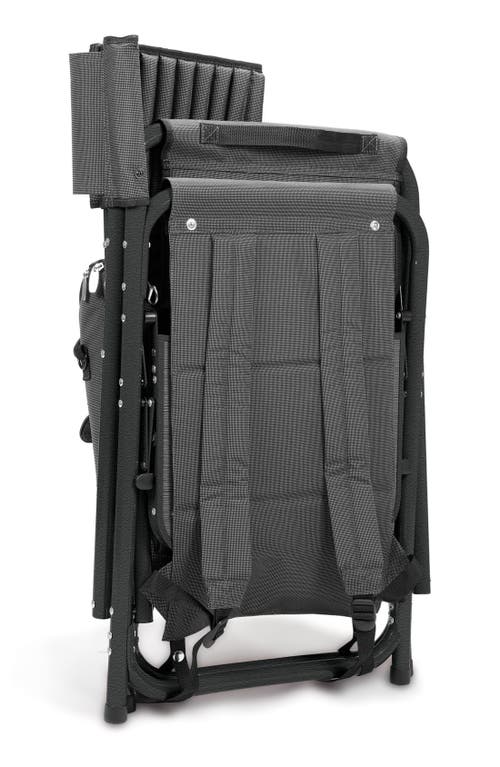 Oniva A Picnic Time Brand Picnic Time Fusion Backpack Chair With Cooler In Black