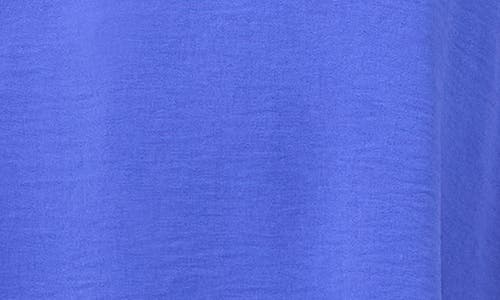 Vince Camuto Crinkle Lace-up Top In Blue