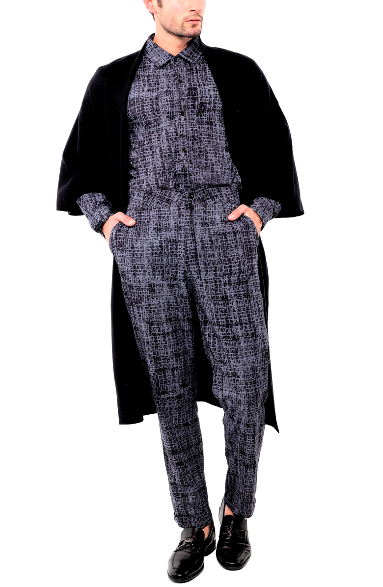 Dai Moda Buya Open Sweater Duster, Alternate, color, Black