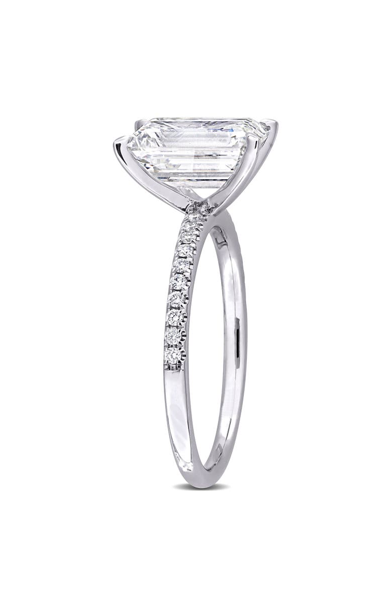 Julianna B. 3-1/10 CTW Lab-Grown Diamond Emerald-Cut Ring 14k, Alternate, color, White Gold