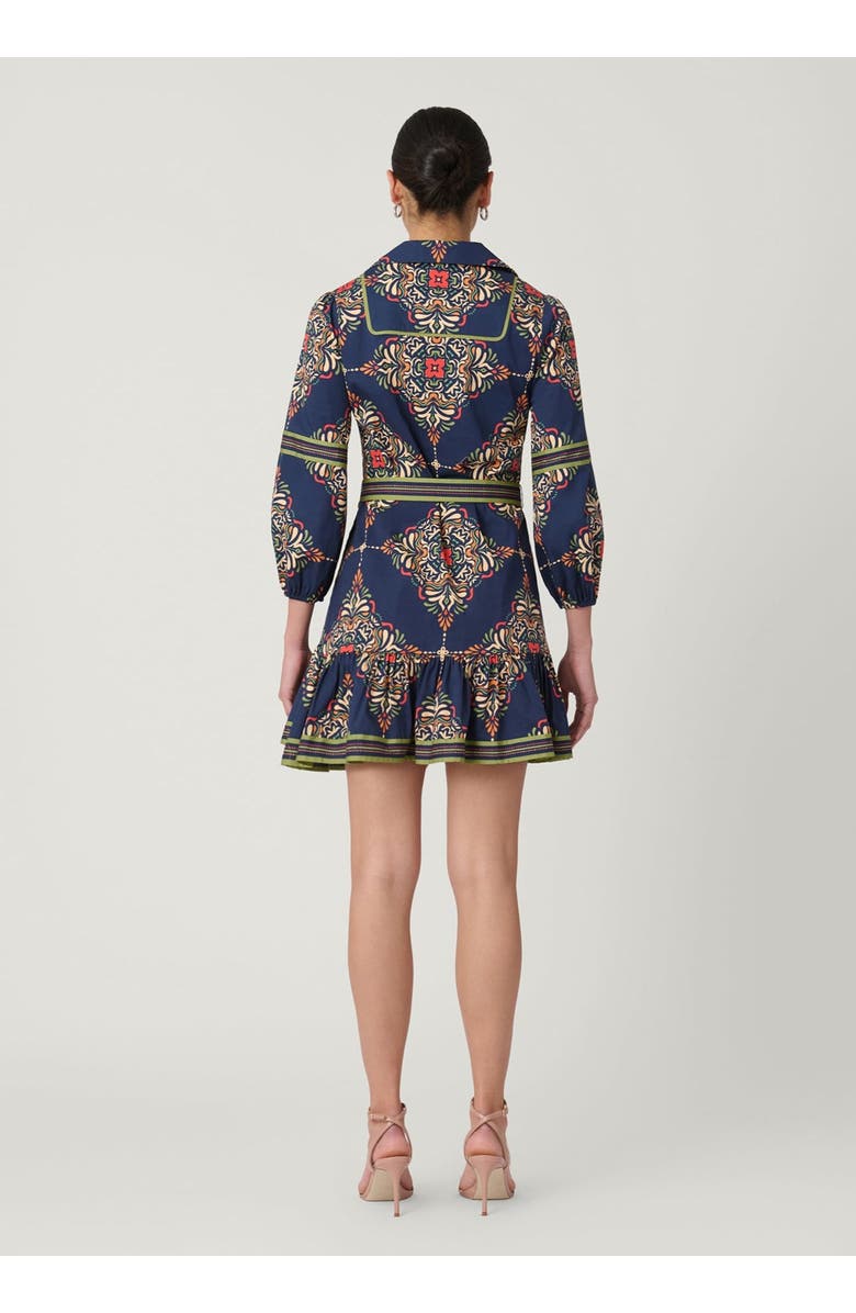 Shoshanna Evans Paltz Print Dress, Alternate, color, Navy Multi