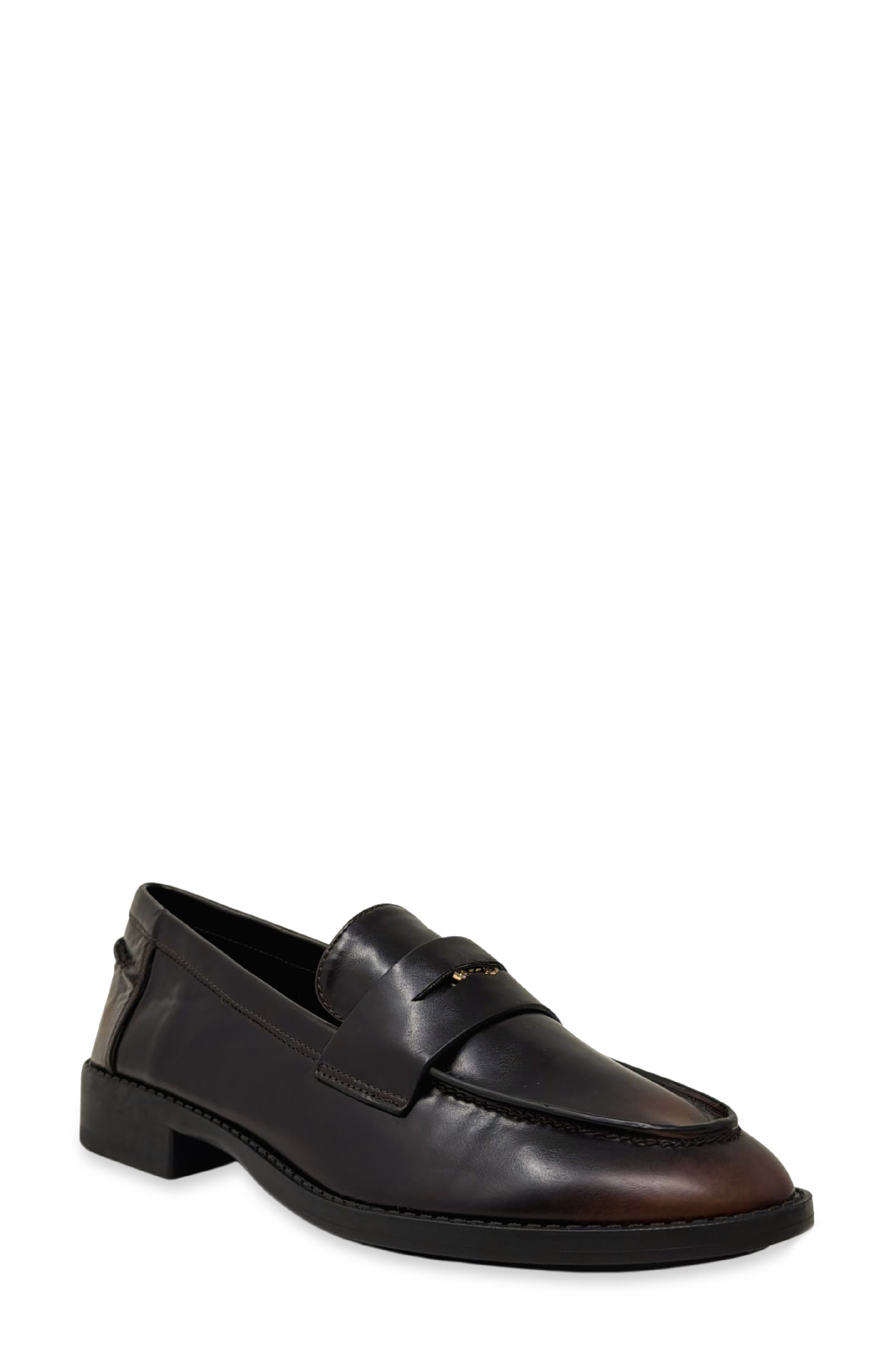 Tammy Faux Leather Loafer, Main, color, CHOCOLATE
