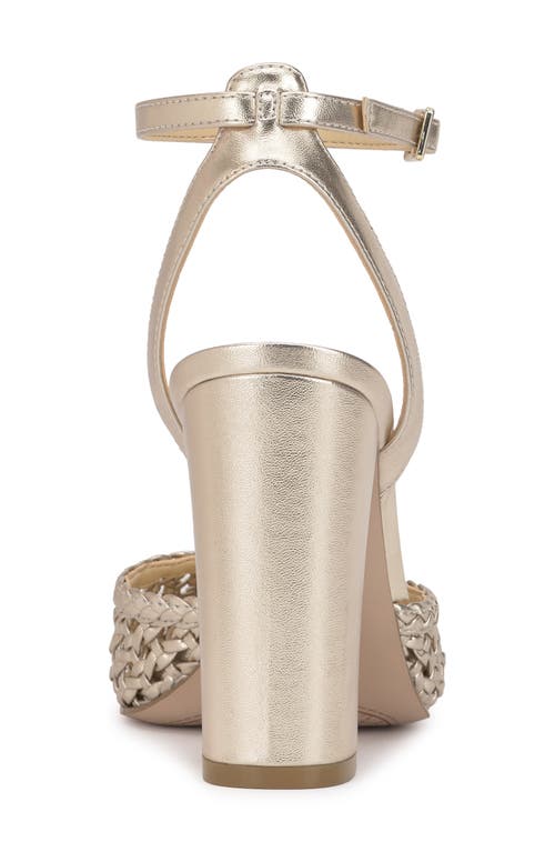 Jessica Simpson Nariro Ankle Strap Pump In Gold