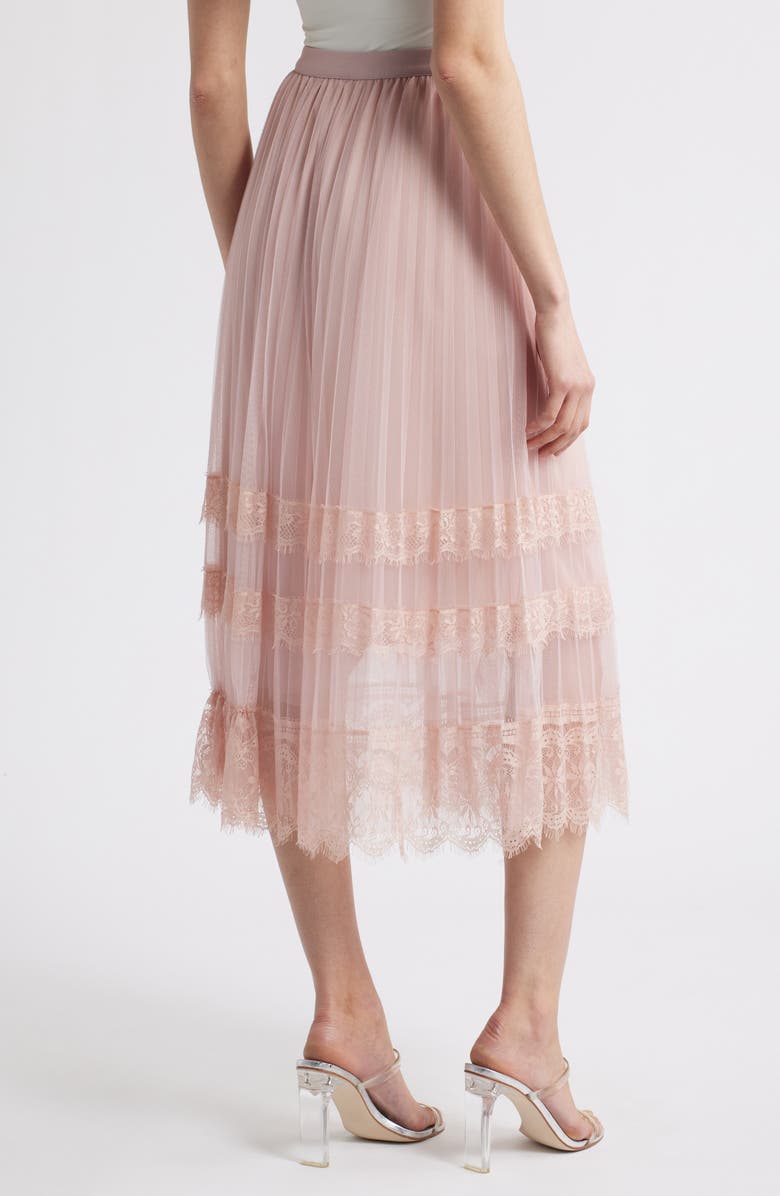 NIKKI LUND Tove Lace Tulle Skirt, Alternate, color, Pink