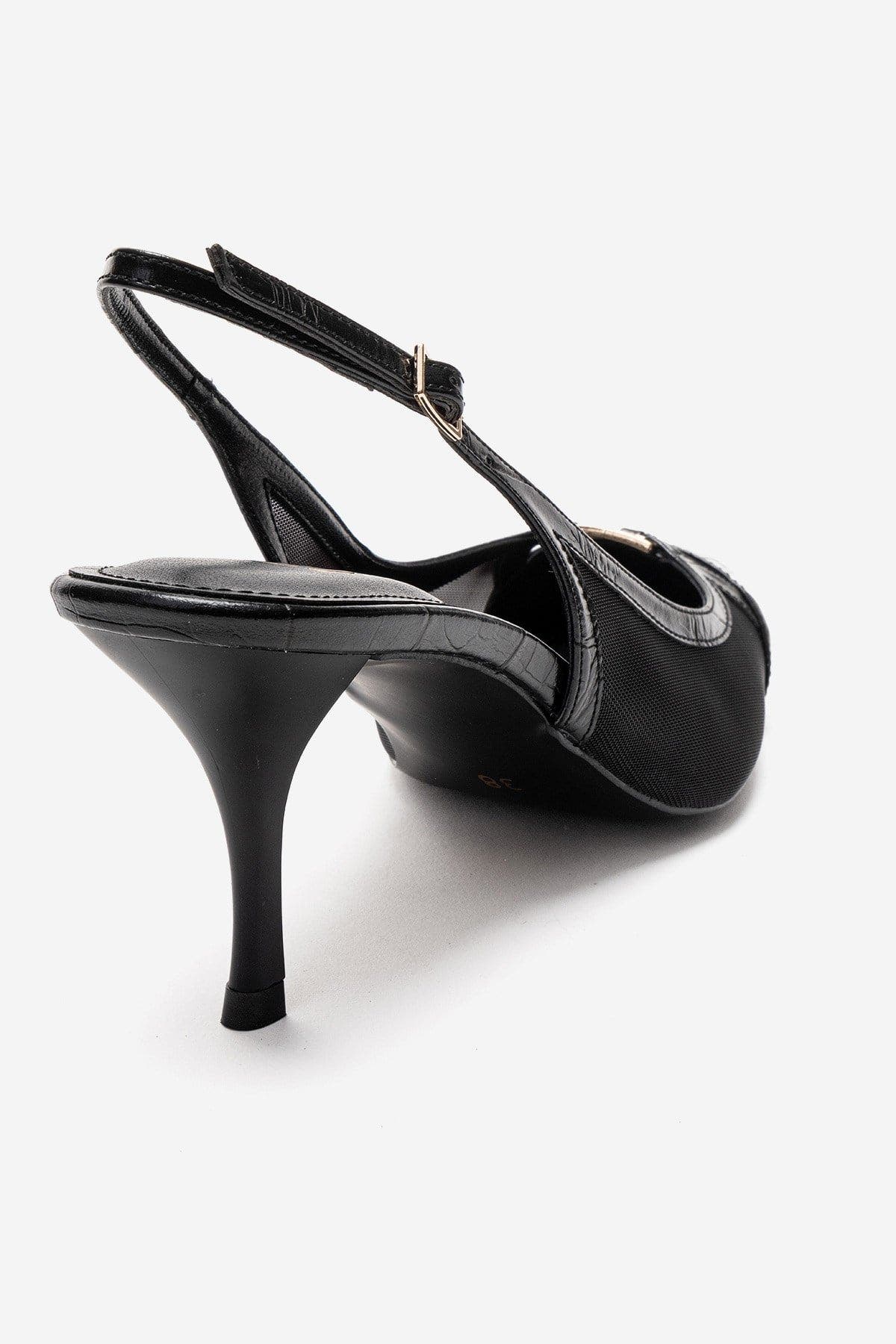 Prologue Shoes Orella Stiletto Mesh Pump, Alternate, color, Black Print