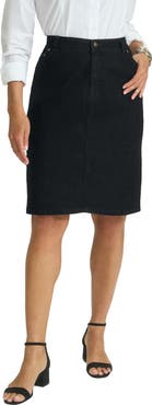 Jessica London True Fit Stretch Denim Short Skirt