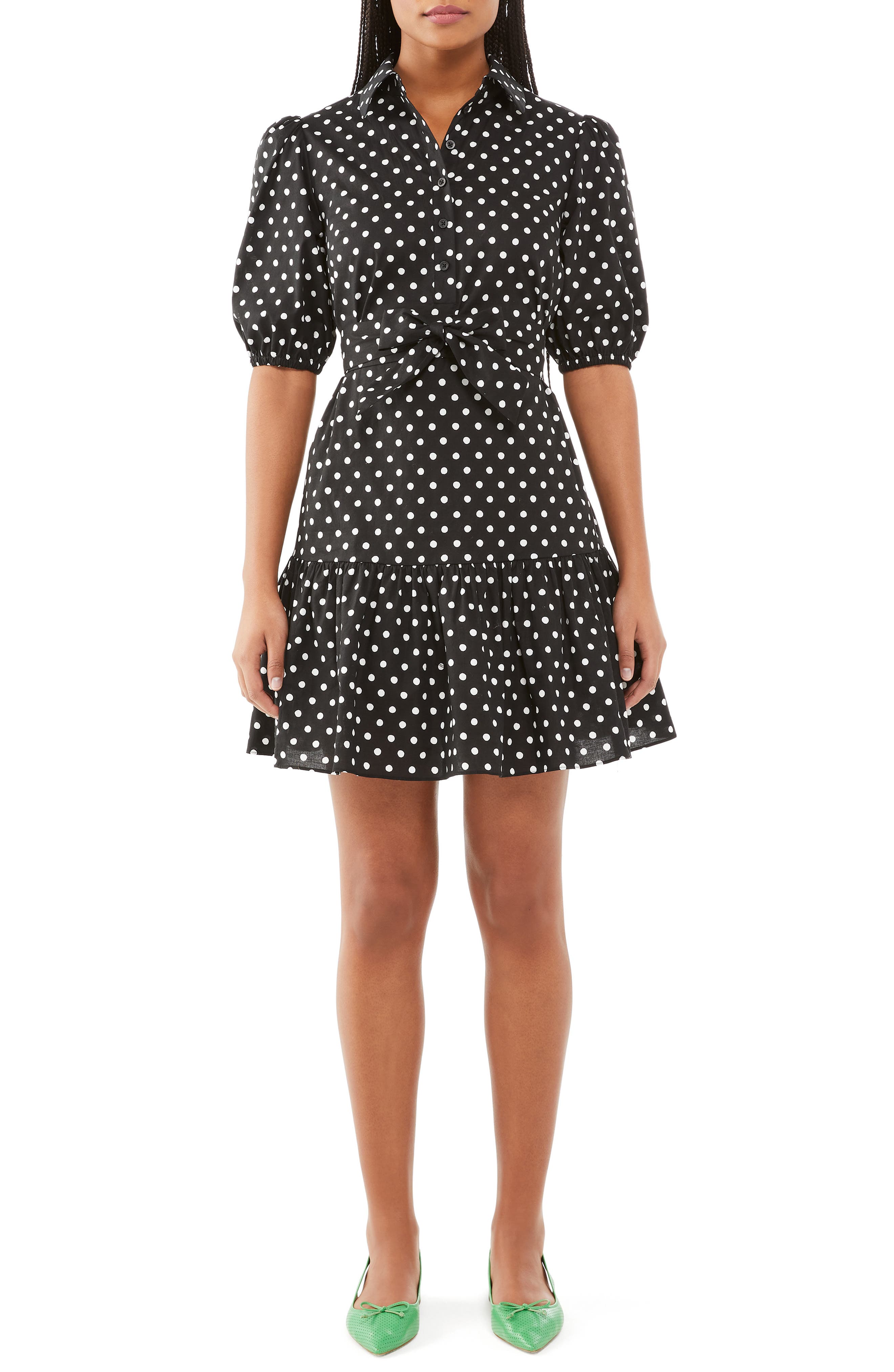 harmony dot shirtdress