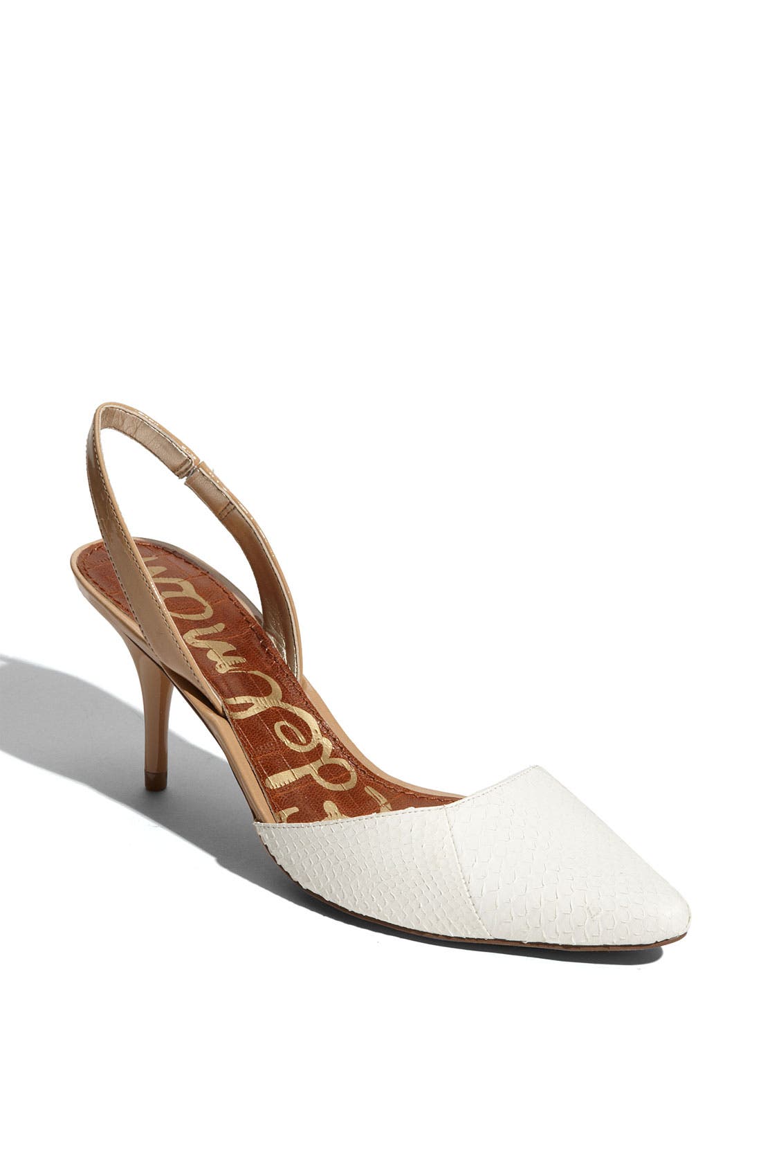 'Orly' Slingback Pump, Main, color, WHITE