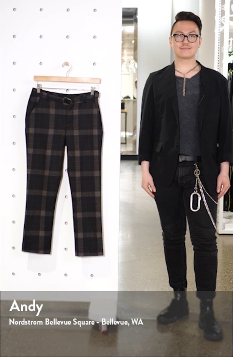 Ab-Solution Plaid High Waist Ankle Pants, sales video thumbnail