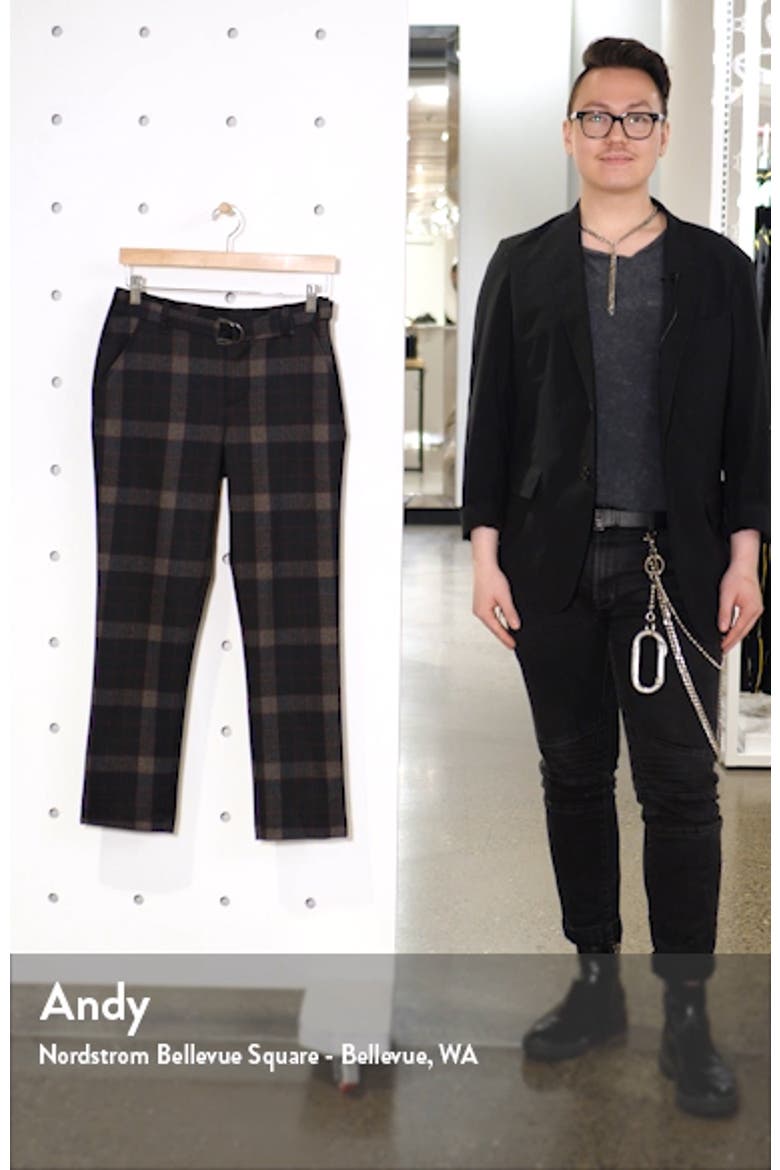 Ab-Solution Plaid High Waist Ankle Pants (Nordstrom Exclusive) video