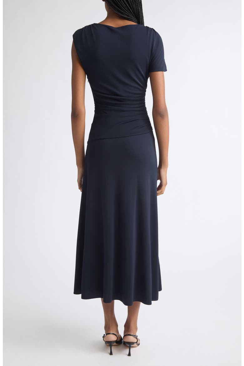 Avielle Cowl Neck Midi Dress, Alternate, color, NAVY