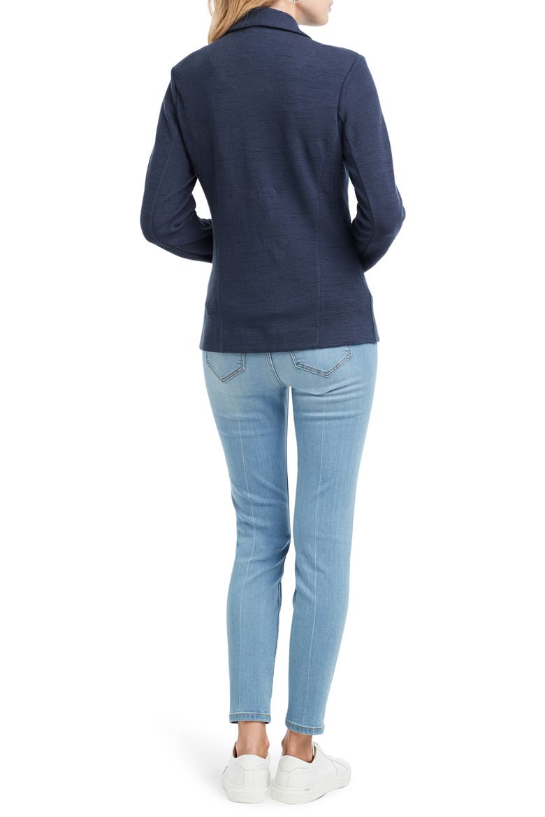 Milly Knit Jacket, Alternate, color, DARK INDIGO
