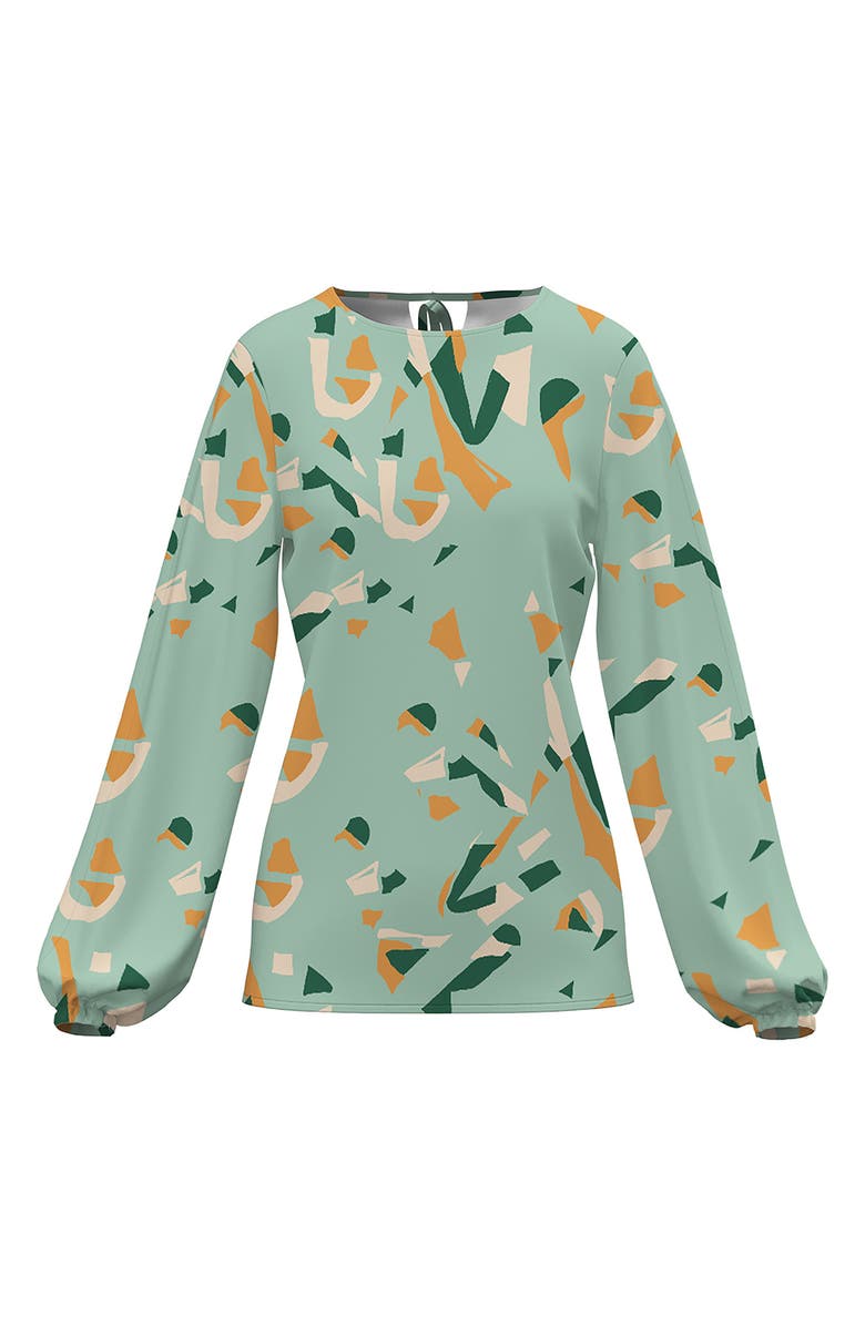 DIARRABLU Reem Saly Print Blouse, Alternate, color,
