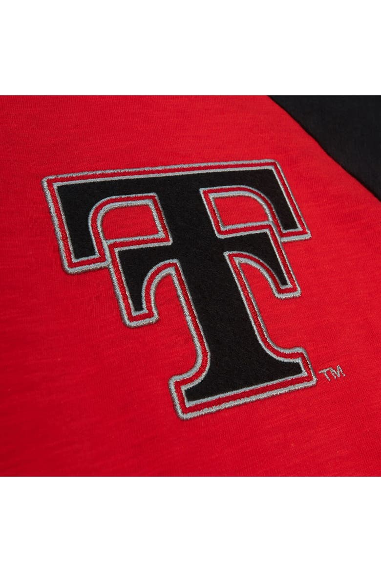 Men's Mitchell & Ness Red Texas Tech Red Raiders Legendary Slub Raglan Long Sleeve T-Shirt, Alternate, color, Red