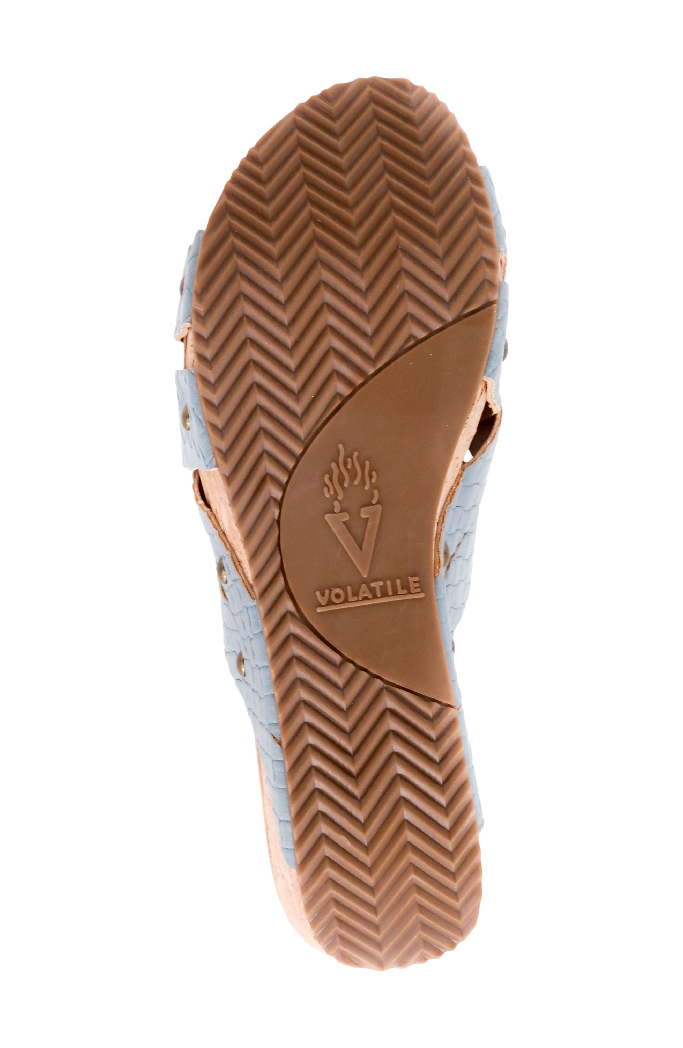 Volatile Newport Crisscross Platform Slide Sandal, Alternate, color, 