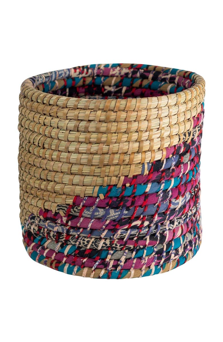 Ten Thousand Villages Kaleidoscope Basket, Alternate, color, Neutral