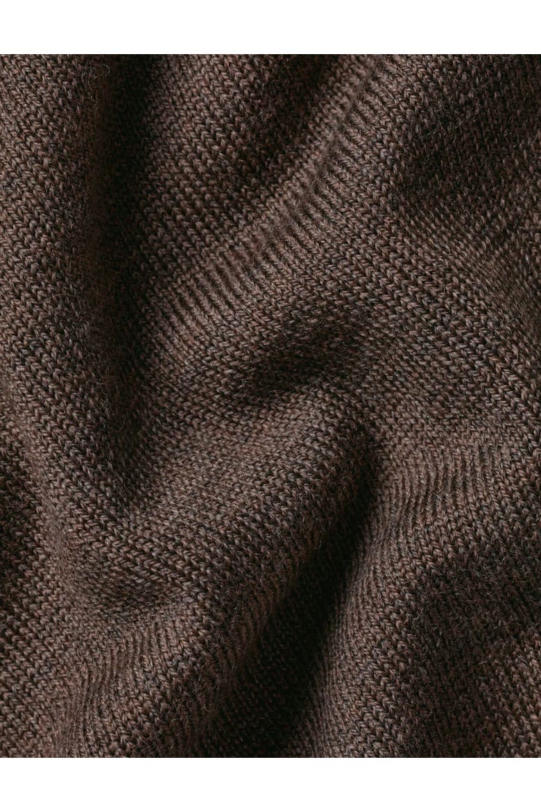 Merino Zip Neck Long Sleeve Sweater, Alternate, color, Mustard