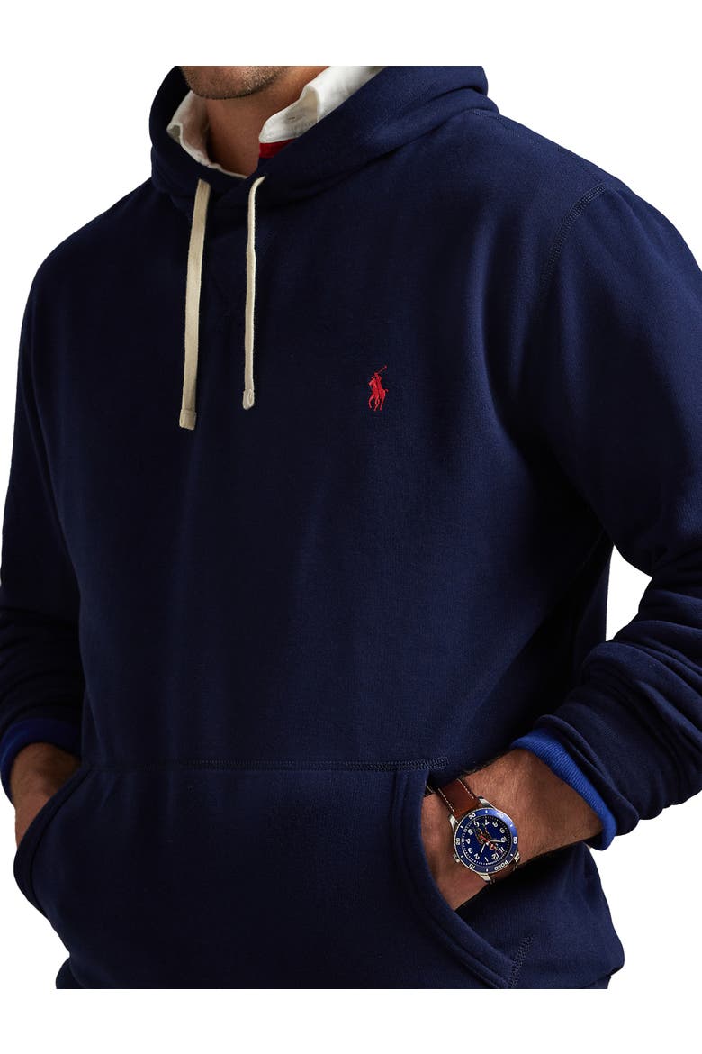 Big & Tall Perfect Fleece Hoodie, Alternate, color, CRUISE NAVY