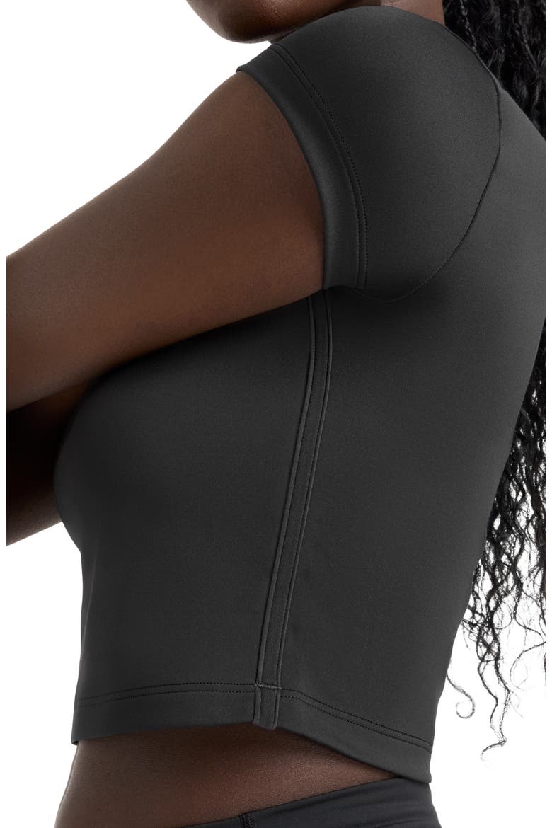 NB Harmony Fitted Crop Performance T-Shirt, Alternate, color, BLACK