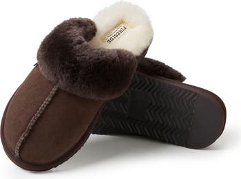 Sydney Water Resistant Genuine Shearling Scuff Slipper - Wide Width Available