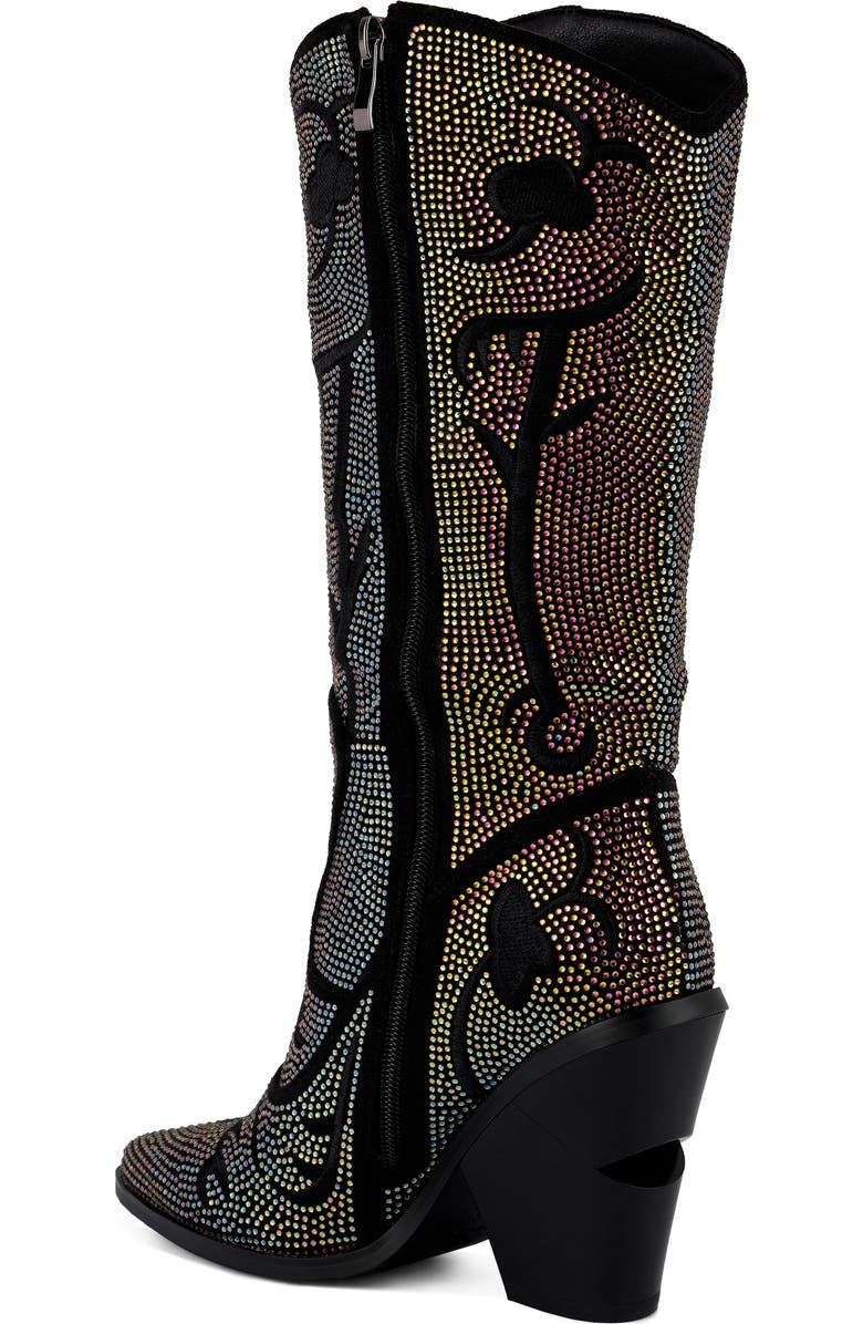 LONDON RAG Glimmer Western Boot, Alternate, color, Black