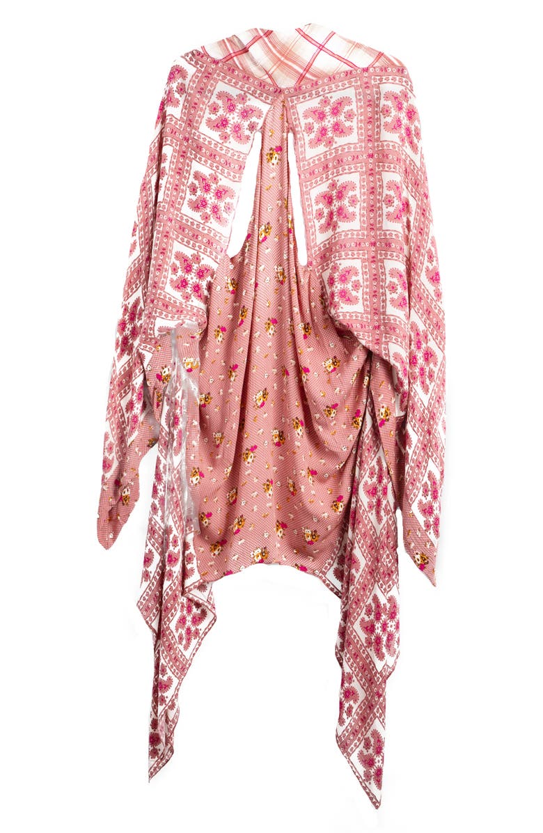 SAACHI Paisley Patchwork Drape Duster, Alternate, color, Ivory