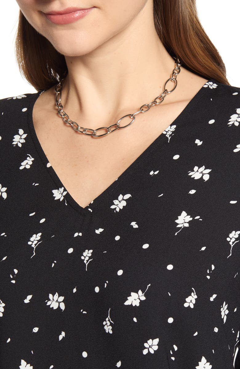 Halogen<sup>®</sup> V-Neck Blouse, Alternate, color, 