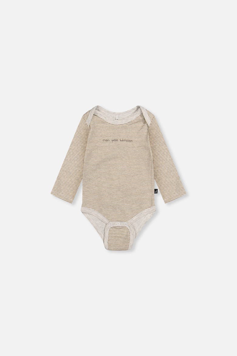 Three Pack Organic Cotton Hedgehogs Long Sleeve Bodysuit, Alternate, color, Brown Printed Hedgehogs