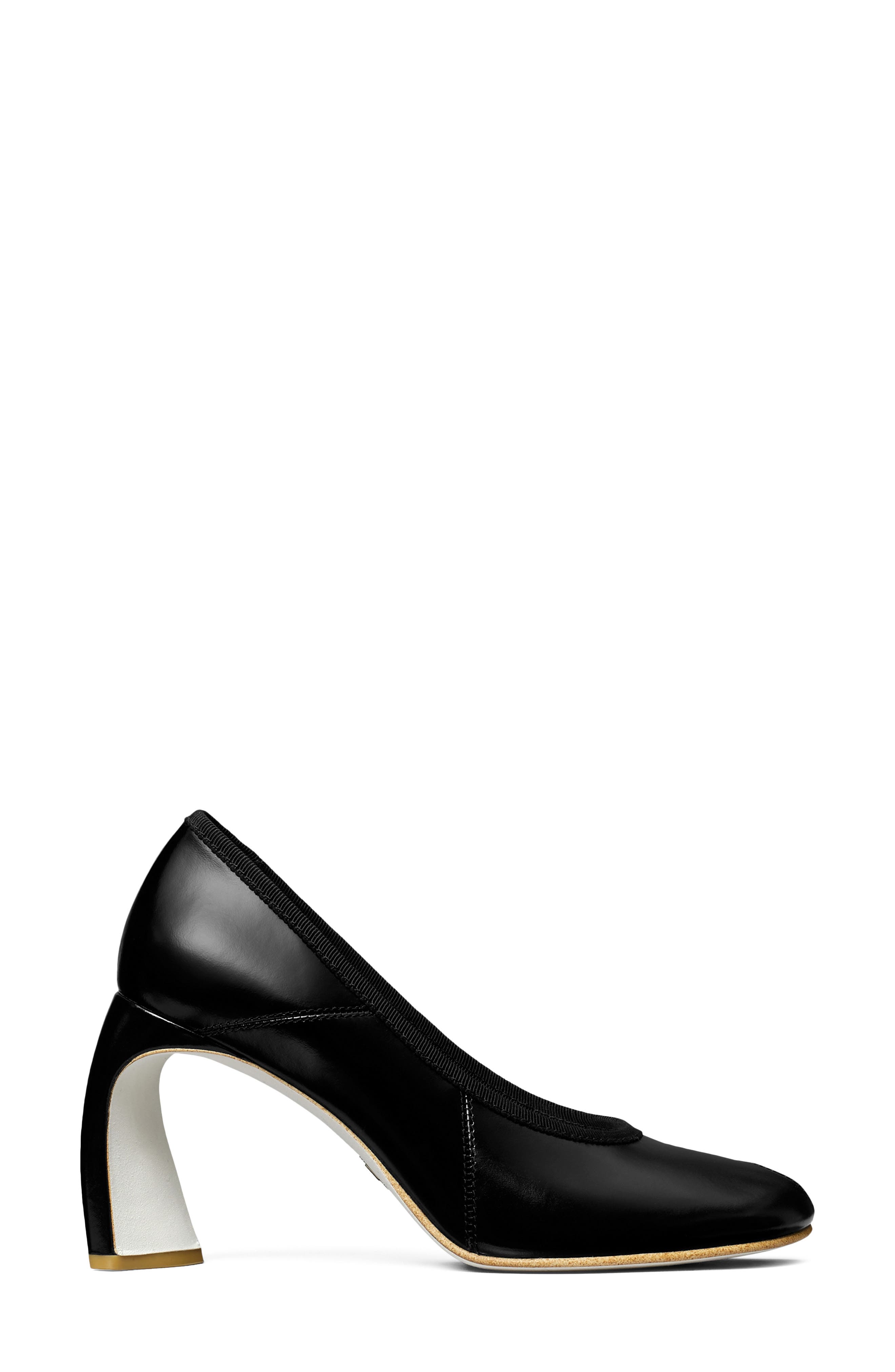 Tory Burch Pointed Toe Pump, Alternate, color, Perfect Black