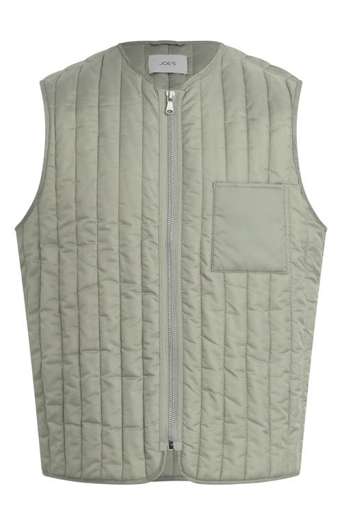 Joe's Rory Water Resistant Quilted Vest In Dried Sage