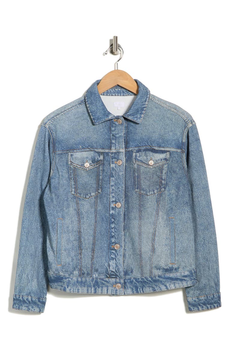 Relaxed Denim Jacket, Alternate, color, INDIGO WASH