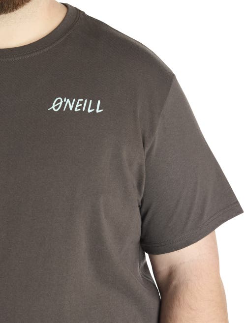 O'neill Big & Tall Shuffle Graphic Tee In Graphite