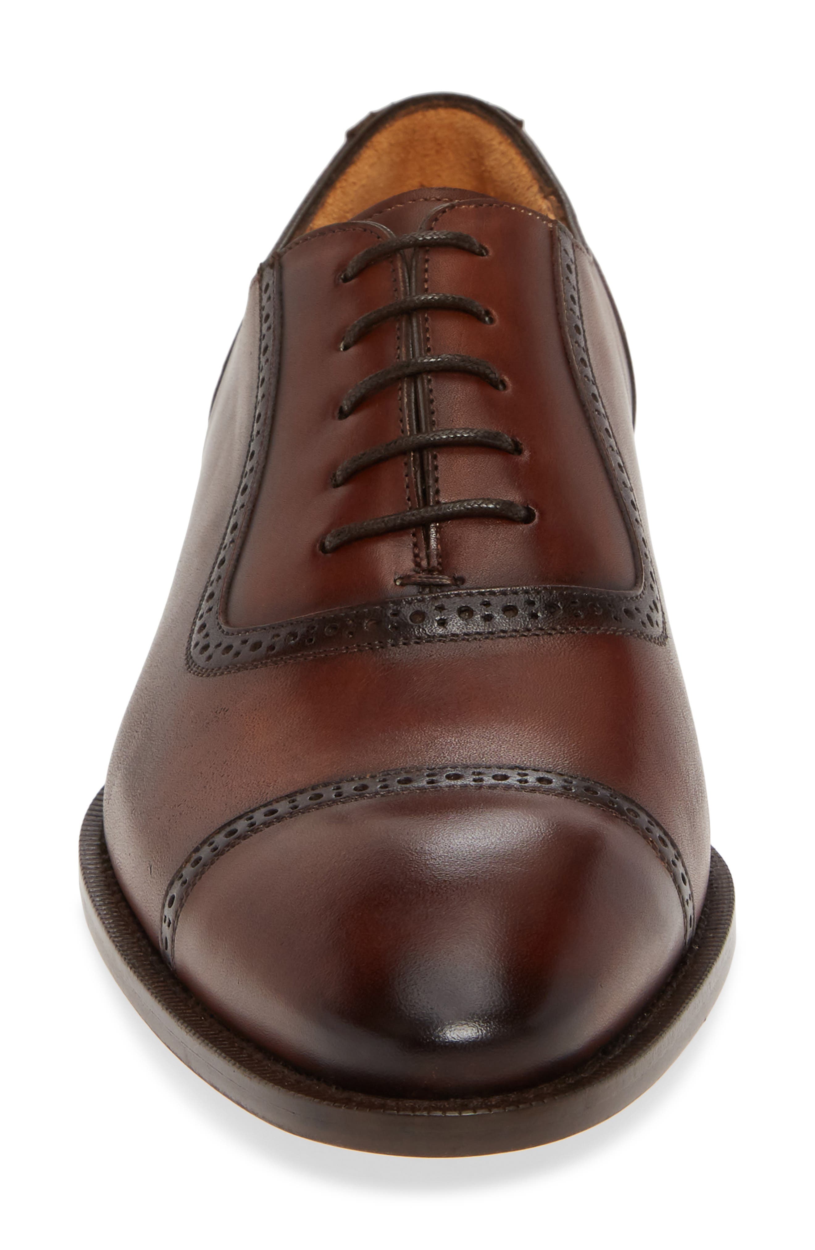 Belgrade Cap Toe Oxford, Alternate, color, COGNAC LEATHER