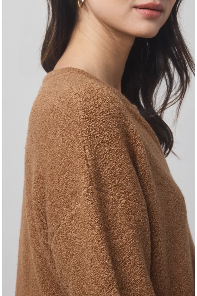 x @cellajaneblog Bouclé Cardigan, Alternate, color, CARAMEL