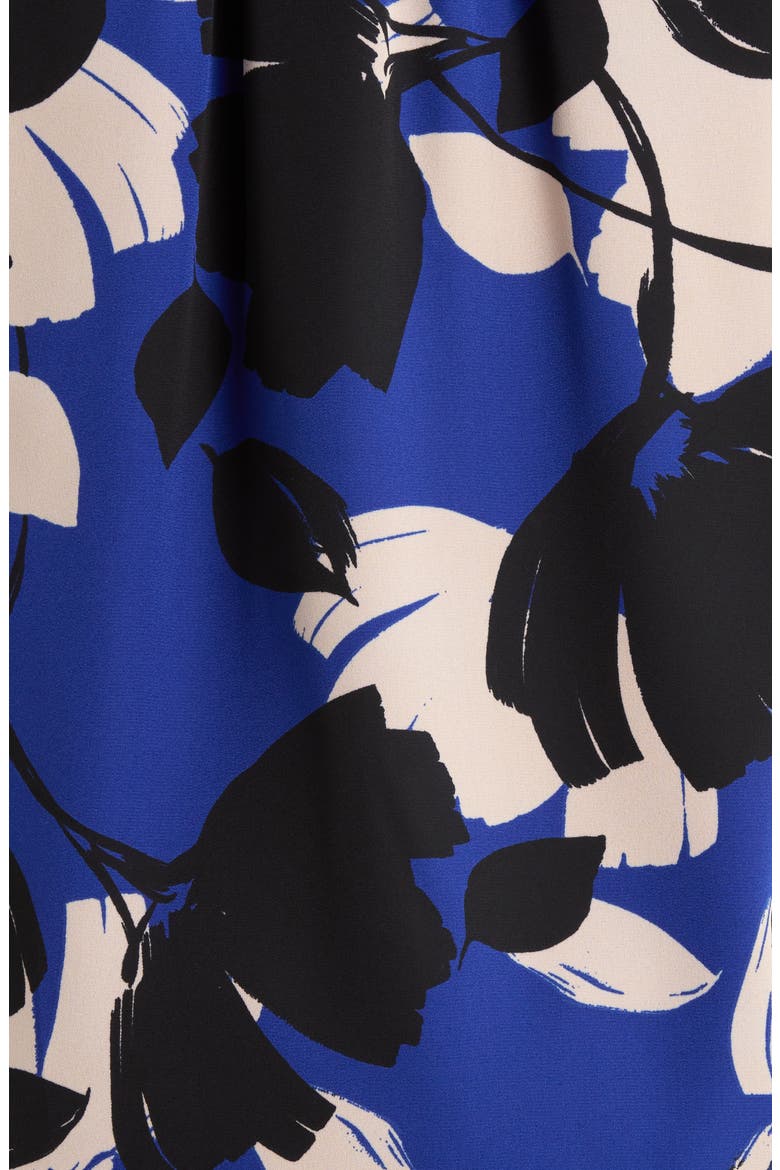 Anthem Floral Break Room Split Neck Top, Alternate, color, BLUE-BLACK
