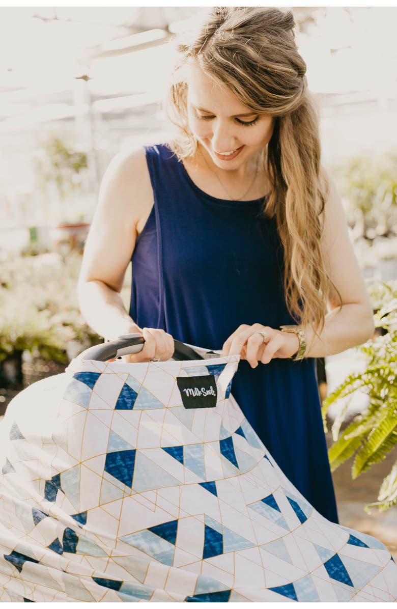 Milk Snob Original 5-in-1 Nursing and Car Seat Cover, Alternate, color, Levi