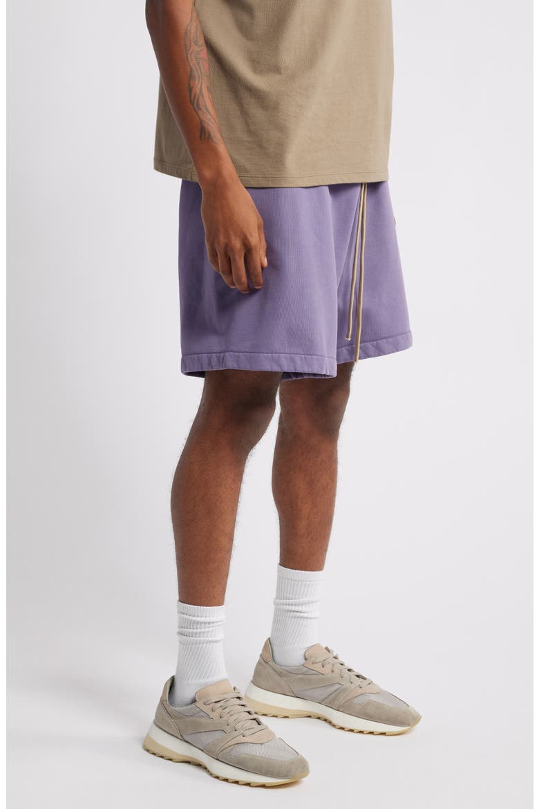 Gender Inclusive Heavy Cotton Fleece Soccer Shorts, Alternate, color, LAVENDER