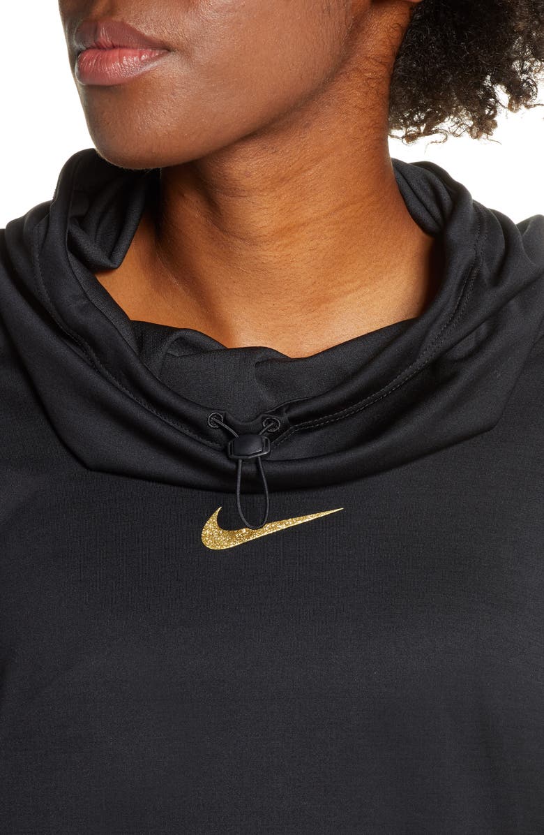 Nike Glam Midlayer Funnel Neck Hoodie, Alternate, color,