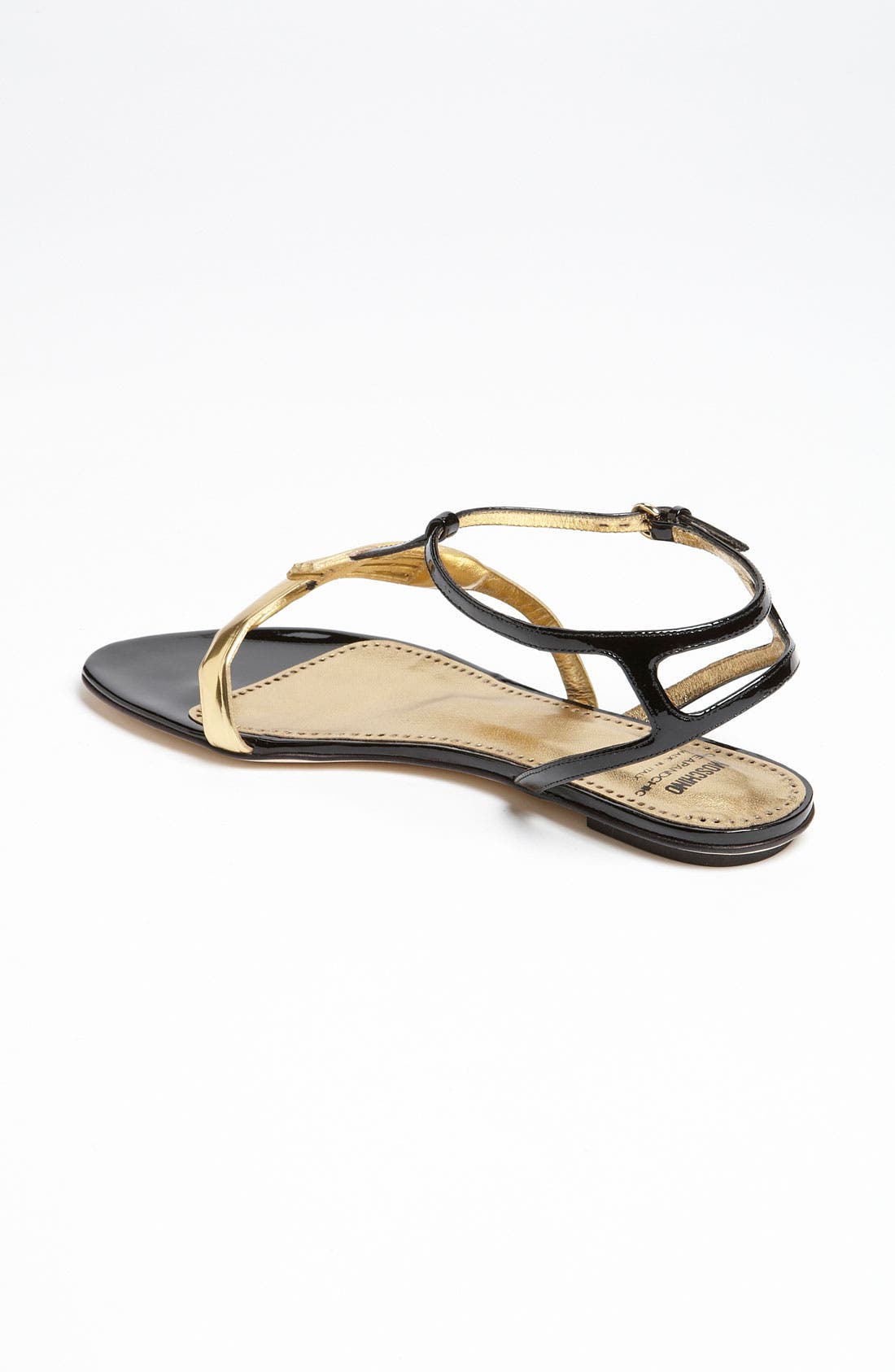 Cheap & Chic 'Utensil' Sandal, Alternate, color, BLACK/ GOLD