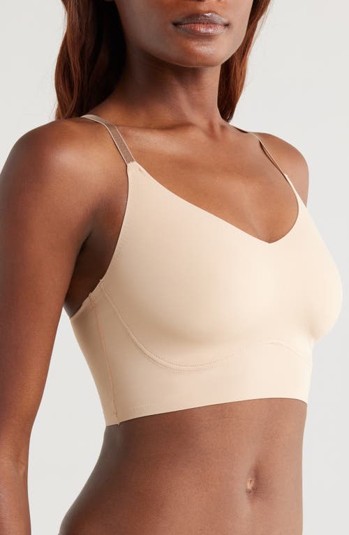 True & Co. True & Co True Body Boost Triangle Lace Convertible Strap Bra In Desert