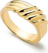 Ana Luisa Gold Band Ring - Lydia