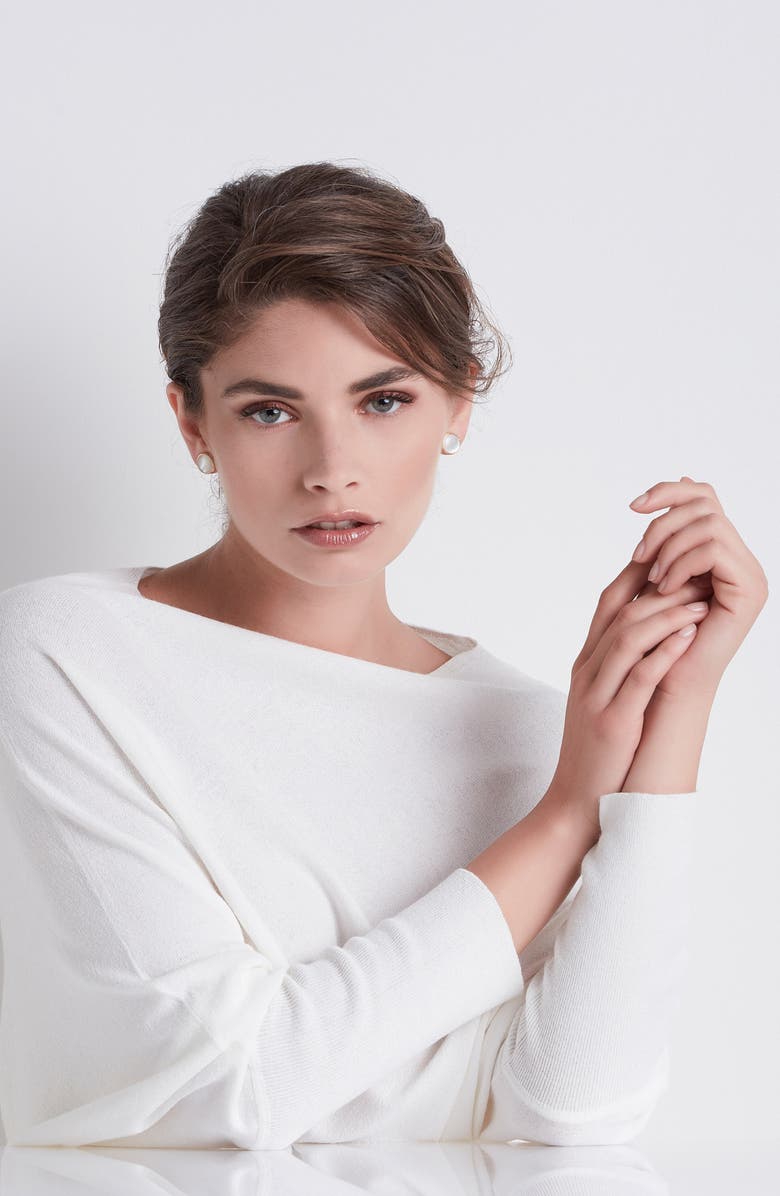 Marco Bicego Jaipur 18K Yellow Gold & Mother-of-Pearl Large Stud Earrings, Alternate, color, Yellow Gold