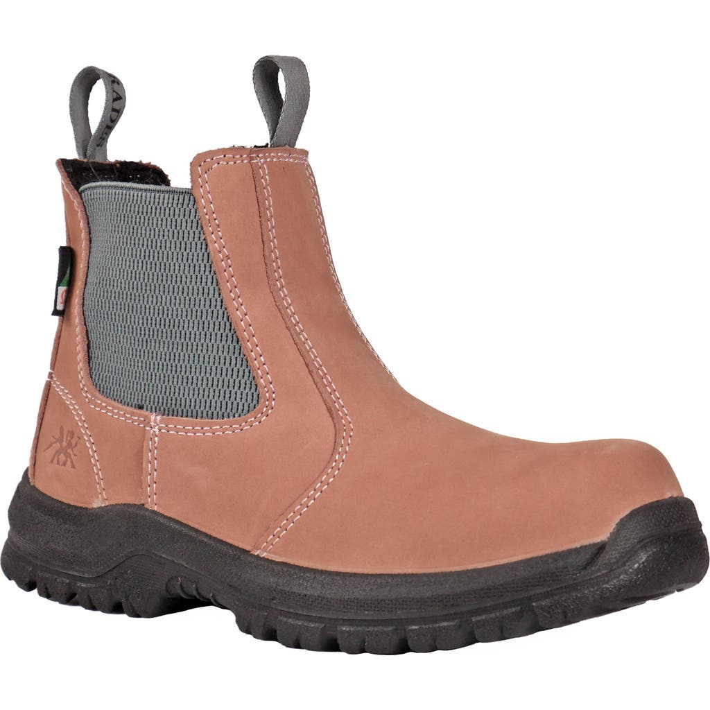 Moxie Trades Moxie Angelina Womens Composite Toe Chelsea Work Boot in Pink at Nordstrom, Size 9